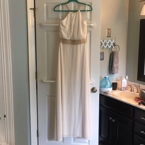 NWT Soiebleu cream maxi dress with beaded straps